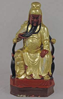 Kuan Kong: Seated God of War - gilded and lacquered wood